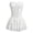 White, variant on FASHOFT Black Renaissance Corset Top For Women Underwire Vest Puffy Skirt Uniform Set Boned Waist Cinching Slim Fit Cosplay Body Shaper Outfit Corset Dress L