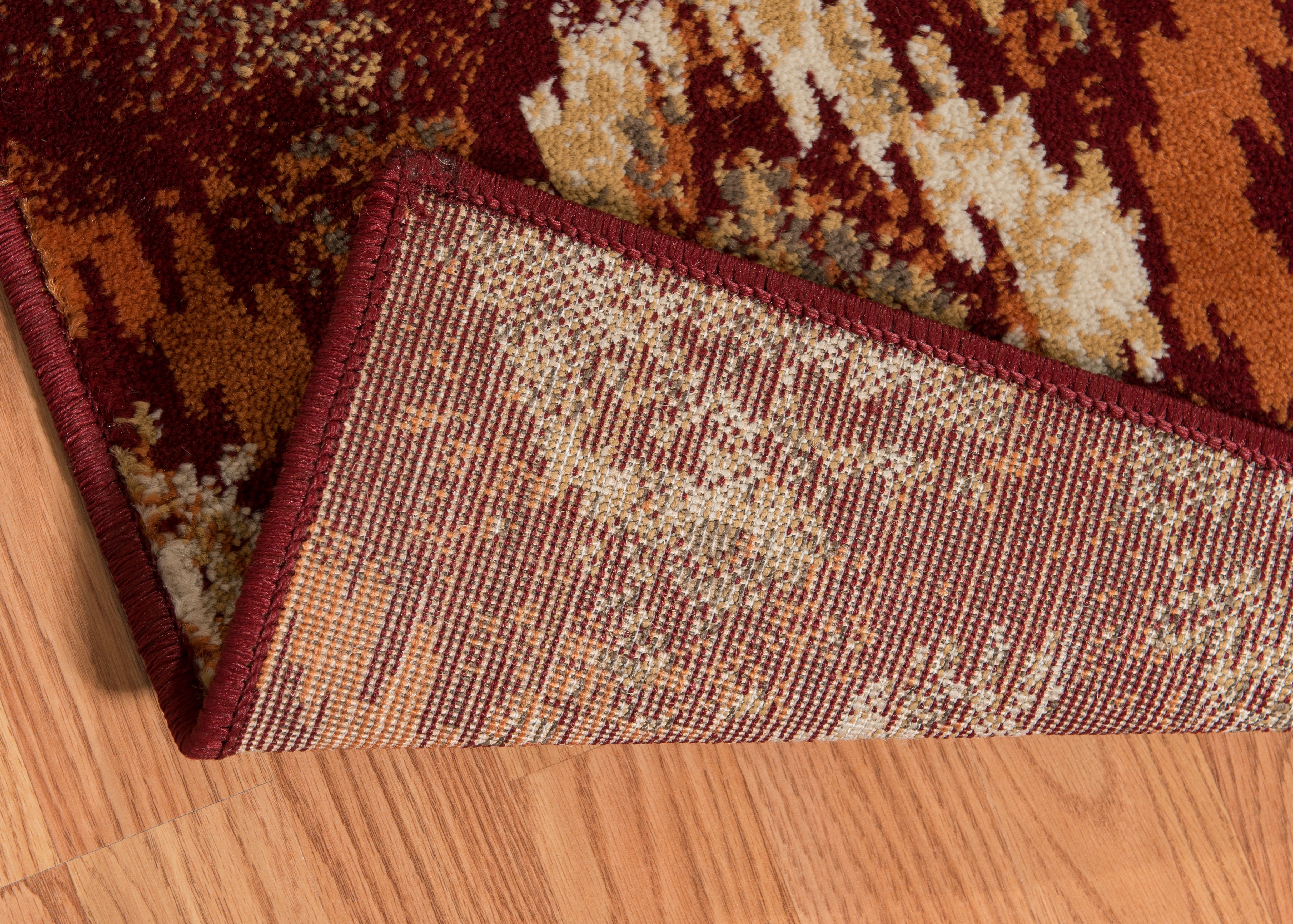 United Weavers Amarna San Paula Distressed Crimson Woven Olefin Area Rug or Runner