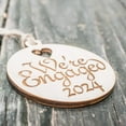 thumbnail image 2 of Ornament - We're Engaged 2024 - Raw Wood 3x3in, 2 of 3