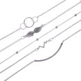 thumbnail image 3 of SUSHANG Five Piece Set of Wing Bead Bracelet Bracelet Beaded Round Combination Bracelet Assorted Bracelet Five Circle Angel Layered Wing Piece Bracelets, 3 of 6
