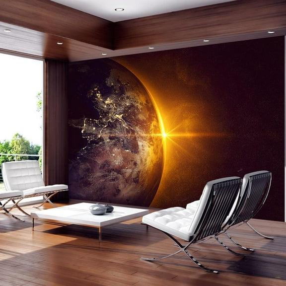 Tiptophomedecor Landscape Wallpaper Wall Mural - Golden Earth