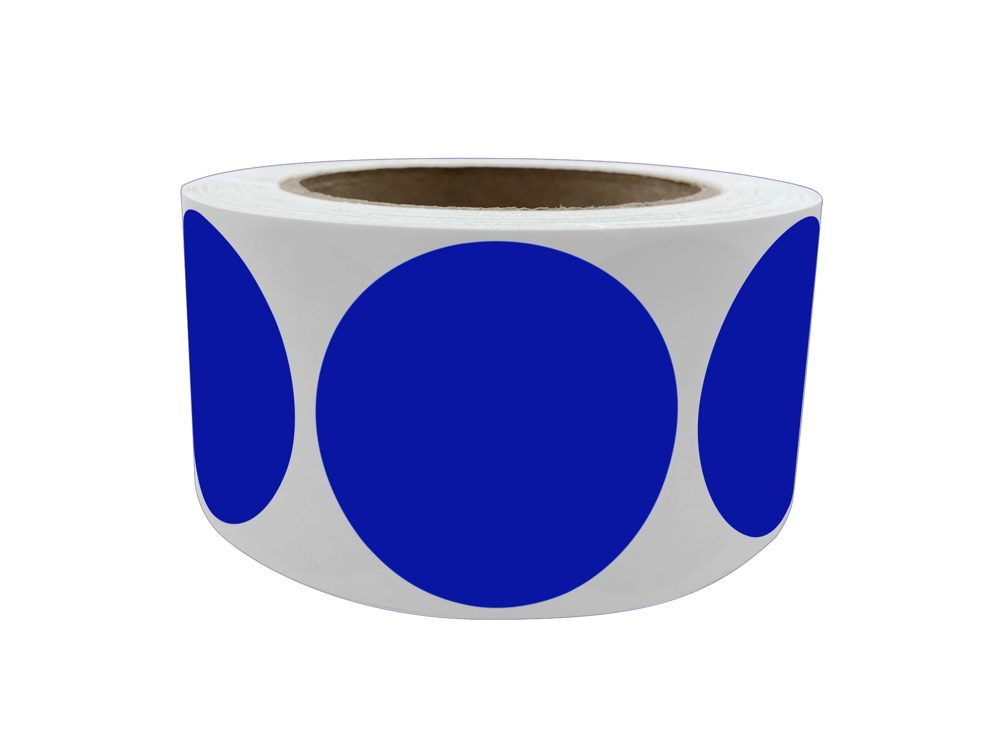 Royal Green Round Stickers 2 inch Blue Stickers on a Roll 5cm (50mm