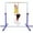 Purple, variant on Costway Adjustable Steel Horizontal Training Bar Gymnastics Junior Home Practice Purple