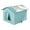 Blue, variant on WINDLAND Outdoor Strays Cats Nest Coldproof and Insulated Designs for Strays Cats All Season Large Capacity and Warm for Garden
