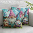 thumbnail image 3 of Chilfamy  Happy Easter Gnome Cute Funny  Decorative Throw Pillow Cases Sofa Cushion Covers for Couch Bedroom Living Room Car Home Decor，Multi-Size, 3 of 5
