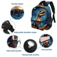 thumbnail image 3 of Starry Dinosaur Cute Printed Backpack with Adjustable Shoulder Strap, Large Capacity, Lightweight, 3 of 6