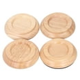 thumbnail image 4 of 4 Uds. De Tazas Con Ruedas De Piano De Madera De Haya, Protector De Suelo, Posavasos De Madera Antideslizantes, Tazas Para Muebles De Piano De Cola, Juego De Almohadillas Para, 4 of 7