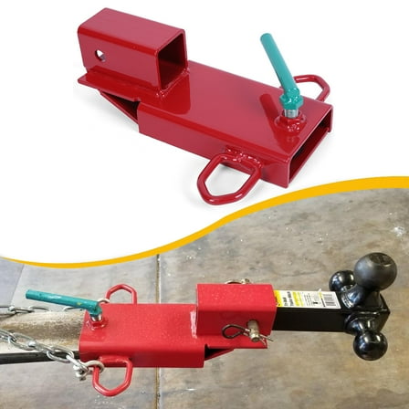 Kojem Clamp On Forklift 2" Hitch Receiver Pallet Fork Trailer Towing Adapter Insert Capacity 3000 LBS