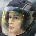 thumbnail image 2 of fastboy 2pack/lot Durable And Protective Motorcycle Helmet Anti-Fog Rainproof Film Safety Multifunctional Type 1, 2 of 6