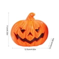 thumbnail image 3 of Mini Handheld LED Jack O Lantern Light, Battery Operated Halloween Pumpkin Lamp, Portable Decor for Mantel, Party, Tabletop, Indoor Home, Trick or Treat & Holiday Accent, E, 3 of 7