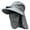 Light Gray #026, variant on Unisex Outdoor Solar Fan Fishing Sun Hat with Removable Face Neck Flap, Wide Brim UV Protection Hat, Cooling Ventilated Headwear for Fishing, Hiking, Gardening and Summer Outdoor Activities