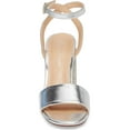 thumbnail image 4 of Lauren Lorraine Julia Sandal Block Heel Crystal Ankle Strap Dress Prom Pumps (8), 4 of 6