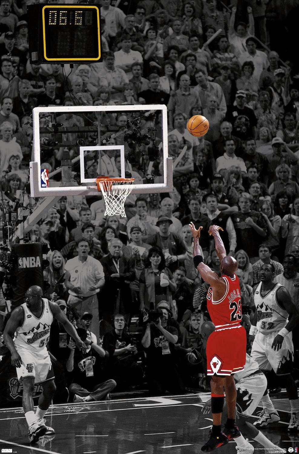 Michael Jordan - The Shot Wall Poster, 22.375" x 34"
