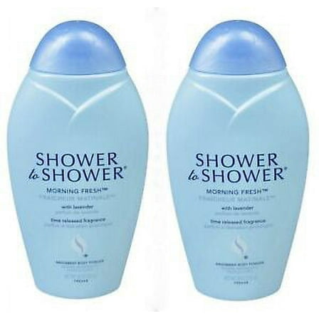 Shower to Shower Body Powder MORNING FRESH 8oz ( 2 pack ) BLUE