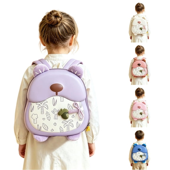 WAYUTE Backpack for Kids Back to School Adorable Animal Design Backpacks for Toddler Lightweight Cute Kindergarten Preschool Daypack Durable Bookbag Casual School Activities
