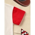 thumbnail image 6 of MORTTIC Baby Boy 4th of July Outfit Short Sleeve Letter Print Color Block T-Shirt and Shorts Set, Perfect for USA Independence Day Outdoor Celebration, 6 of 6