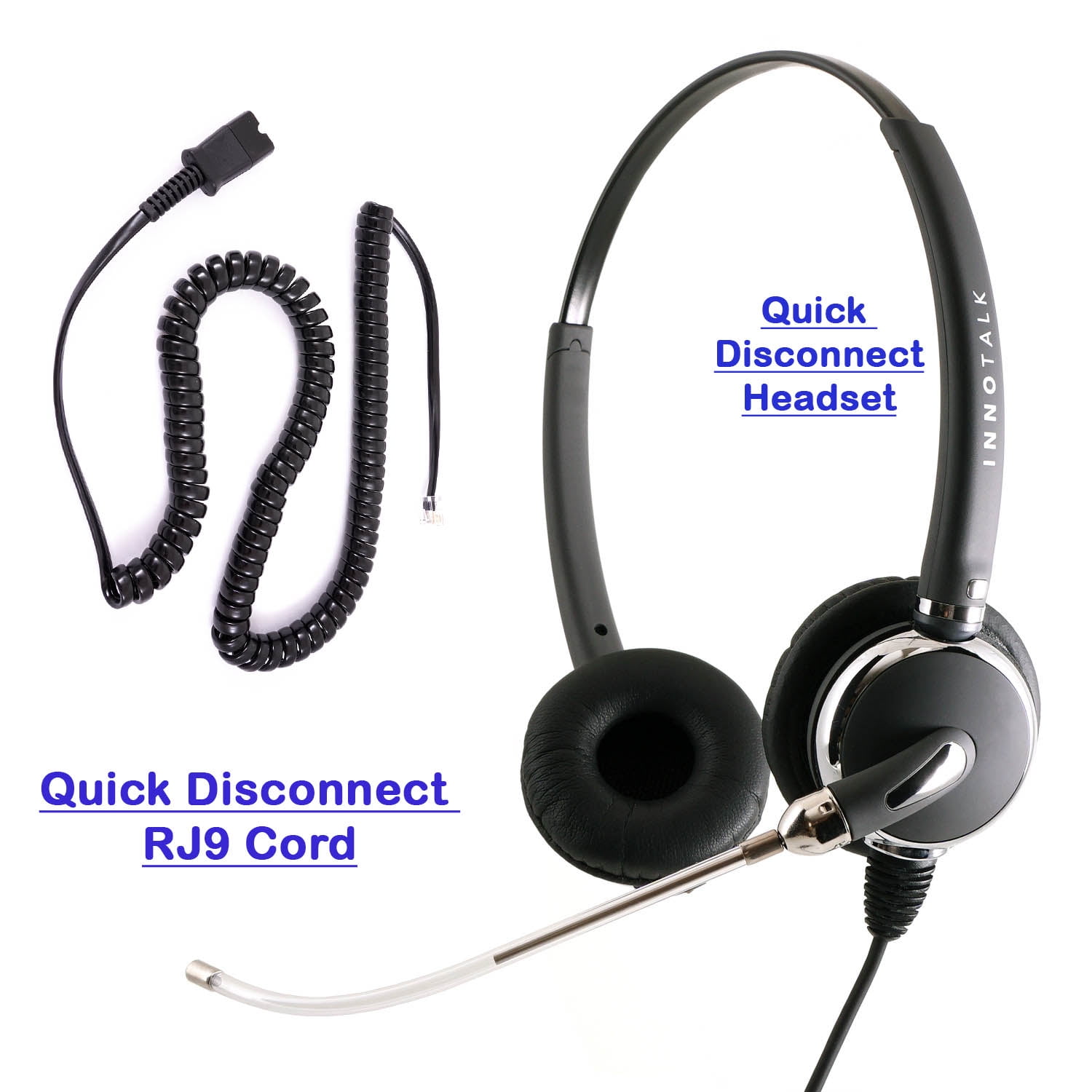 Desk Phone Headset For Cisco Voice Tube Mic Binaural Headset With RJ9 