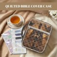 thumbnail image 3 of ZUXONGSY Wolf Cross Raven Print Bible Case for Women Quilted Bible Cover Case Large Scripture Bag with Bookmarks Zippered Handbag for ChuZU, Work, Essentials, 3 of 8