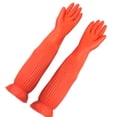 thumbnail image 2 of Guantes de goma largos para el hogar Guantes de limpieza impermeables para pintura para lavar platos 56CM Methold AF0104-00B, 2 of 7