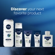 NIVEA MEN Sensitive Skin 3-in-1 Body Wash for Men, Bamboo Extract, Lightly Scented, 16.9 fl oz