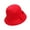 Red, variant on UDIYO Solid Color Wide Brim Round Dome Sunscreen Windproof Woolen Hat Women Autumn Winter Elegant Bowknot Decor Felt Fedora Hat Daily Wear