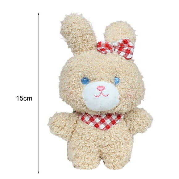 SSBSM Bunny Pendant Decorative Fluffy Useful Cute Bunny Small Doll Stuffed Toy Keychain
