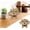 F, variant on Kumdkd Wooden Glasses Stand Holder, Handcrafted Desktop Eyeglass Organizer, 4.5x5.3in Home Office Desk Decor, Gift for Men Women