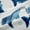 White Blue, variant on Feelyou Sea Shark Animal Black Out Curtains, Stars Croal Curtains Pack of 2 (42x63 Each)