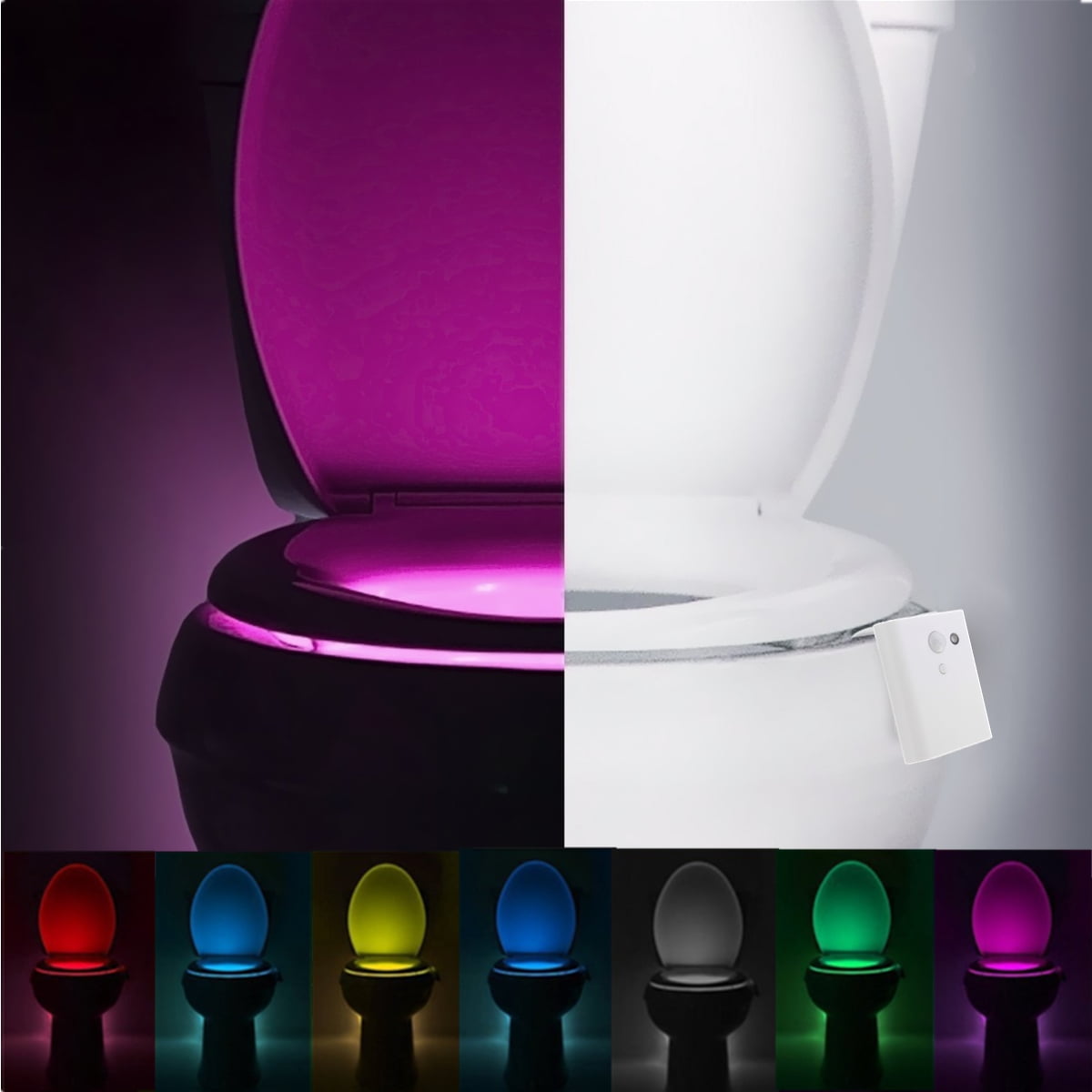 7 Colors LED Toilet Bathroom Night Light Motion Activated Sensor