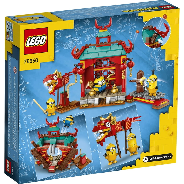 LEGO Minions: The Rise of Gru: Minions Kung Fu Battle Toy Temple Building  Set for Kids (75550)