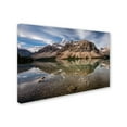 thumbnail image 2 of Trademark Fine Art 'Mount Crowfoot Reflection' Canvas Art by Pierre Leclerc, 2 of 3