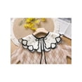 thumbnail image 5 of INSPIRE CHIC Detachable Fake Collar, Lace Embroidery Knit Little Shawl False Peter Pan Collar for Blouse, 5 of 5