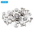 thumbnail image 3 of Unique Bargains 20 Pcs Vis M4x12 avec Entretoises Matériel de Montage Mural Vis à Pouce Argent 18mm, 3 of 4