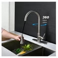 thumbnail image 2 of Kitchen Faucet with Pull Out Sprayer, 360° Swivel Single Handle Stainless Steel Sink Faucet, High Arc Water Tap for Home Kitchen Use, 2 of 8
