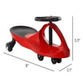 thumbnail image 2 of Wiggle Car Ride On Toy – Sin baterías, engranajes ni pedales – Gira, gira, avanza – Paseos al aire libre para niños de 3 años en adelante de Lil’ Rider, rojo y negro., 2 of 5