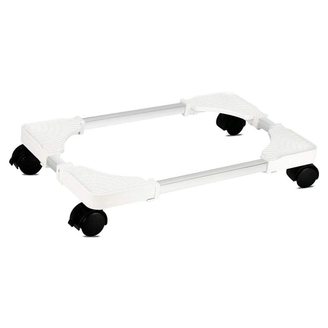 Liitrton Support Mobile pour CPU Tour d'Ordinateur Réglable avec 4 Roulettes s'Adapte à la Plupart des PC (Blanc)