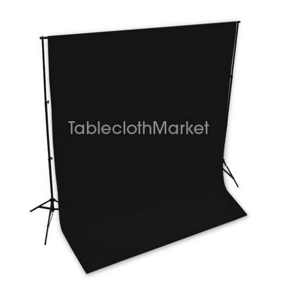 5 x 9 ft Backdrop Background Photography 100% Polyester Photo Props 24 COLORS", Black
