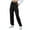 Black, variant on cfhntfmh Cargo Sweatpants for Women High Waisted Cinch Bottom Trouser with Side Pockets Casual Baggy Joggers