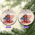 thumbnail image 2 of Democratic Dachshund Making Woof Count Election 2024 Ceramic Round Ornament Wiener Dog Lover Gifts Idea Home Tree Decor - 01001, 2 of 5
