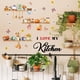 thumbnail image 4 of Amo mi cocina Decoración de pared Utensilios de cocina e ingredientes Adhesivo de pared Inicio Vinilo de acuarela Adhesivo despegable y pegable Calcomanías de ingredientes, 4 of 7