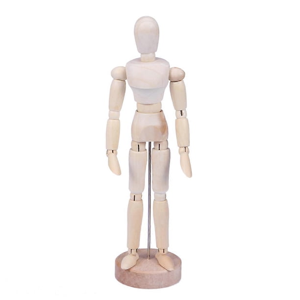 Wooden Joints Person Decorative Model Photo Prop Wood Craft Groceries Household Bedroom Desktop Ornament Creative Gift Decor (Joint Man)