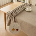 thumbnail image 2 of Xukmct Rectangle Table Cloth Linen Tablecloth Waterproof Decorative Soft Fabric Table Cover for Dining/Buffet/Wedding, 43" x 63", 2 of 8