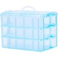 thumbnail image 2 of Caja de almacenamiento grande - azul grande de tres capas Fokelyi WMZL-1542-1, 2 of 7