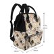 thumbnail image 2 of Fotbe Groovy Disco Mochila Maternidad - Lona de Sarga Impermeable, Mochila de Pañales de Gran Capacidad con Múltiples Bolsillos y Correas Ajustables, 2 of 6