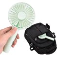 thumbnail image 3 of Ventilador portátil de mano MACHAO USB RECARGABLE con BATERÍA base para hogar oficina dormitorio y viajes al aire libre verde, 3 of 5