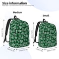 thumbnail image 2 of Vsdgher Christmas Pattern At Buffalo Plaid Print Canvas Backpack Travel Rucksack Unisex Knapsack 15.7/17.7Inch Laptop Backpack for Work,College-Medium, 2 of 5
