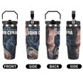 thumbnail image 5 of Jo-hn Boxer Ce-na 30 Oz Tumbler with Straw, Stainless Steel Double Wall Vacuum Insulated Coffee Cup Travel Mug Gifts for Women & Men, 5 of 8
