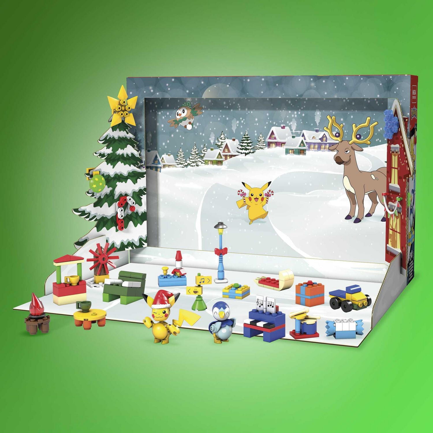 Mega Construx Pokémon Coffret de construction Calendrier des Fêtes - 225 pièces