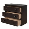 thumbnail image 7 of Full Size Loft Bed with Desk, Low Study Loft Bed with Storage Cabinet and Rolling Portable Desk, Full Size Loft Bed Frame, Bedroom Furniutre, Multiple Functions, No Box Spring Required, Expresso, 7 of 7
