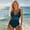 Dark Blue, variant on HUAXUN Womens One Piece Swimsuits Tummy Control Cutout High Waisted Bathing Suit Tankini Swimsuits for Women Full Coverage Swimwear Swimsuit for Women